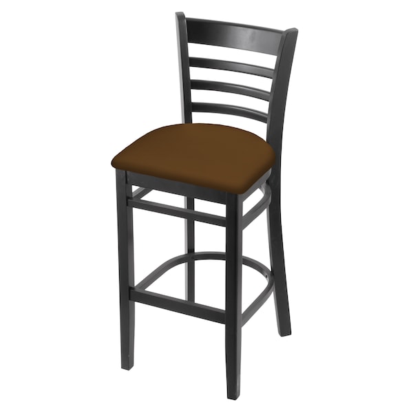 25" Counter Stool, Black Finish, Canter Thatch Seat